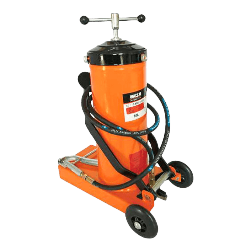10 kg fußbetriebener Fettinjektor mit Pistole mit geradem Griff